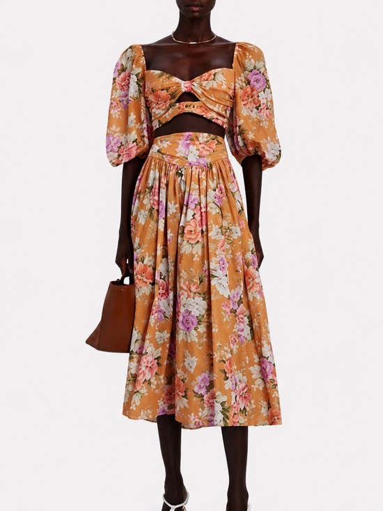 Zimmermann Dresses & Skirts - Zimmermann‎ Pattie Floral Cotton Set (Top & Skirt), Size 0 / XS